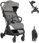 Kikkaboo Kinderwagen Buggy Lauren verstellbar faltbar Aluminiumrahmen bis 22 kg grau