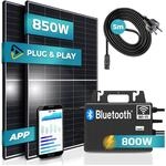SUNNIVA&reg; 850W Balkonkraftwerk 800W komplett Steckdose - TSUN 800W...