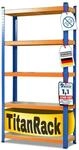 karatcommercial Schwerlastregal Grizzly Blau-Orange H&ouml;he: 180 cm Breite: 120