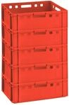 BURI 5x Eurokiste E2 Fleischkiste Eurofleischkiste HDPE Germany stapelbar