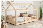 TiCAA TiCAA Kinderbett Hausbett Kay 90x200 cm, 100x200 cm, 120x200 cm, 140x200...