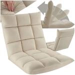 tectake&reg; Relaxsessel , 2 in 1 als Sessel oder Liege, gepolstert, mit Samtbezug,