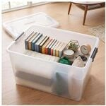 Juskys Aufbewahrungsbox mit Deckel - 6er Set Kunststoff Boxen 60l - Box stapelbar,