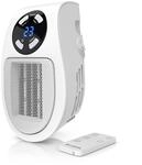 Brandson Steckdosen Heizl&uuml;fter, 500W Mini Heizung mit Temperaturregelung &