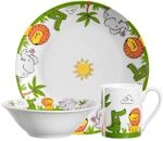 Leonardo Kindergeschirr Set Krokodil / Elefant / L&ouml;we Bambini