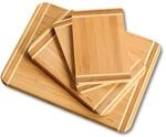 KESPER Schneidbrett-Set 4tlg. aus Bambus