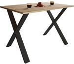 VCM Premium Holz Esstisch H. 76 x B. 140 x T. 80 cm K&uuml;chentisch Speisetisch