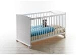 TiCAA Babybett Gitterbett Adam Kiefer Wei&szlig;