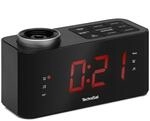 TechniSat DIGICLOCK 3 Radiowecker mit Projektion, UKW-Radio & Snooze