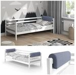 Vitalispa Bettkantenschutz Bettumrandung Kinderbett Kantenschutz grau Babybett