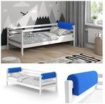 Vitalispa Bettkantenschutz Bettumrandung Kinderbett Kantenschutz blau Babybett