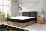 M-Punkt GmbH Boxspringbett STOCKHOLM Eiche Holz mit Bettkasten 180 x 200 cm...