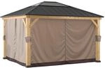 Sunjoy Vorhang f&uuml;r Zedernholz Gazebo 336cm x 394cm