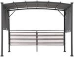 Sunjoy Stoff Whirlpool Pergola TITOV - 270cm x 300cm, grau