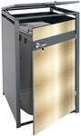 1er M&uuml;lltonnenverkleidung MCW-J82, M&uuml;lltonnenbox, erweiterbar, Metall 32kg,