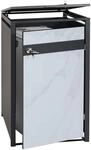 1er M&uuml;lltonnenverkleidung MCW-J82, M&uuml;lltonnenbox, erweiterbar, Metall 32kg,