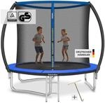 tectake&reg; Trampolin, &Oslash; 244 cm, GS-zertifiziert, Randabdeckung, inklusive