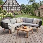 Garten-Garnitur MCW-L30, Garnitur Sitzgruppe Lounge-Set Sofa, Akazie Holz