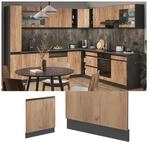 Vicco Geschirrsp&uuml;lerblende K&uuml;chenschrank K&uuml;chenm&ouml;bel R-Line J-Shape Anthrazit