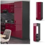 VICCO K&uuml;chenschrank K&uuml;hlumbauschrank 60 cm R-Line Anthrazit