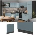 Vicco Geschirrsp&uuml;lerblende K&uuml;chenm&ouml;bel R-Line Solid Anthrazit Blau Grau 60 cm