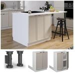 Vicco Regalinselunterschrank Fame-Line Wei&szlig; Grau-Beige gerahmt 60 cm