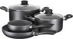 M&auml;ser Kochtopf-Set, Aluminium Izar Schwarz