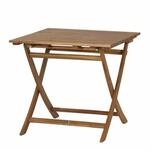 Siena Garden Falun Klapptisch 80x80x74 cm Gestell und Tischplatte Akazienholz natur