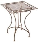 CLP Gartentisch Asina quadratisch 60x60 cm, romantischer Bistrotisch im Jugendstil,