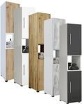 VCM Holz Badezimmerschrank Badm&ouml;bel Stand Badregal Hochschrank Ma&szlig;e...