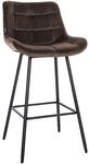 CLP Barhocker Weston I Gepolsterter Sitz Mit Steppmuster I Metallgestell Mit