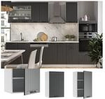 Vicco H&auml;ngeschrank 45 cm FAME Line K&uuml;chenschrank K&uuml;chenzeile Landhaus Anthrazit