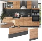 Vicco Geschirrsp&uuml;lerblende K&uuml;chenschrank K&uuml;chenm&ouml;bel Fame-Line Anthrazit Eiche