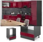 VICCO K&uuml;chenschrank Unterschrank Herdumbauschrank 60 cm R-Line Anthrazit
