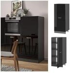 Vicco Vorratsschrank K&uuml;chenschrank R-Line Solid Anthrazit Schwarz 60 cm modern