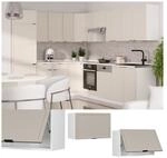 Vicco H&auml;ngeschrank Fame-Line Wei&szlig; Grau-Beige gerahmt 60 cm flach