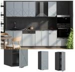 Vicco H&auml;ngeschrank Fame-Line Anthrazit Hellblau-Grau gerahmt 30 cm