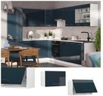 Vicco H&auml;ngeschrank Fame-Line Wei&szlig; Dunkelblau Hochglanz 60 cm flach