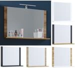 VCM Badspiegel rahmenlos Wandspiegel schlankes Design Ma&szlig;e ca. H. 55 x B. 60 x