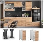 Vicco Apothekerunterschrank K&uuml;chenschrank K&uuml;chenm&ouml;bel Fame-Line Wei&szlig; Eiche modern