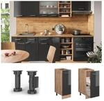 Vicco Apothekerunterschrank K&uuml;chenschrank K&uuml;chenzeile R-Line 30 cm Eiche Anthrazit