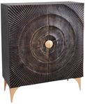 riess-ambiente Highboard GOLDEN SUNSET - 120cm schwarz / gold handgearbeitet