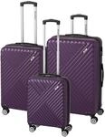 Trolley-Set "Kingston" 3-tlg. - lila