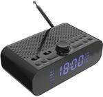 Fontastic DAB+/FM Radiowecker und Drahtloser Lautsprecher sw