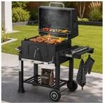 Strattore Holzkohlegrill / quadratischer BBQ XL Grillwagen aus Eisen