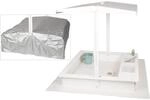 WONDERMAKE&reg; Design Sandkasten mit Matschk&uuml;che, Dach, Abdeckung OXFORD 420D,