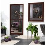 Insektenschutz-Fensterbausatz fl&auml;chenb&uuml;ndig "COMPACT" 100x120 cm in Braun