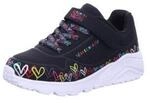 Skechers 314091L BKMT UNO LITE - HEART CRAZE Schwarz Shoes Gr. 27