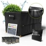 Juskys Gartenm&ouml;bel Abdeckplane 120x90x75 cm - winterfest, wasserdicht, UV-Schutz,