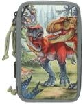 Depesche 3-Fach Federtasche BITE inkl. Stifte Dino World 20 x 13 x 7,5 cm